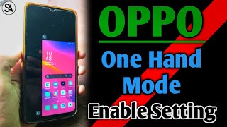 Oppo One Hand Mode Enable  How Enable One Hand Mode Oppo Phone Oppo Singe Hand Mode [upl. by Ahsed]