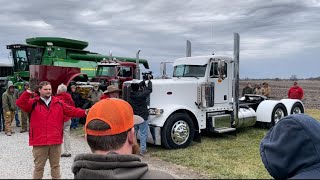 2017 Peterbilt 389 Glider Day Cab Semi with 34493 Miles Sold on Chillicothe MO Farm Auction [upl. by Inami]