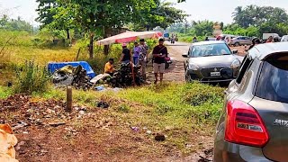 Roadside Vendors Cause Traffic Congestion  Opposite Shree Bodgeshwar Temple Mapusa Calangute Road [upl. by Kirsteni]