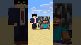 HELP Herobrine To Power Up Lift With Bigger And Bigger Bedrock friendship shorts trending anime [upl. by Hughes41]