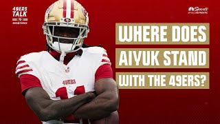 49ers insider advises not to get worked up about 49ers Brandon Aiyuk trade rumors  49ers Talk [upl. by Shepp808]