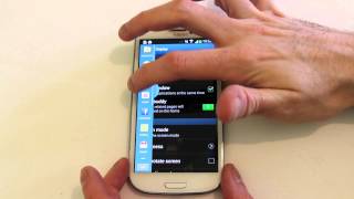 Samsung Galaxy S3 422 sneak peek Lock Screen Widgets and new Settings area [upl. by Adekahs]