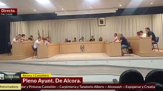 Pleno Ayuntamiento de Alcora 22082024 [upl. by Drhcir]