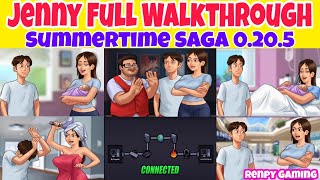 Jenny Full Walkthrough Summertime Saga 0205  Jenny complete Storyline [upl. by Eseneg643]