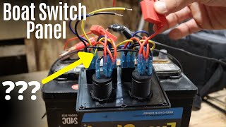 SUPER EASY How To Wire a Jon Boat Switch Panel [upl. by Micaela339]