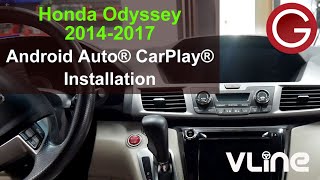 Honda Odyssey 2014 2015 2016 2017 CarPlay® Android Auto® install stereo removal GROM VLine HON3 [upl. by Ermentrude]