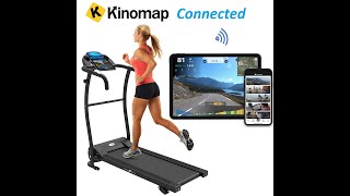 BLUETOOTH NERO PRO TREADMILL Electric Motorised Folding Running Machine EP 47 [upl. by Terb]