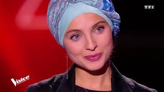 Mennel la syrienne au visage et la voix angélique The Voice France [upl. by Bow526]