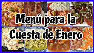 Menú Para La Cuesta De Enero Comidas Económicas compilación de recetas viral parati fypシ [upl. by Radferd]