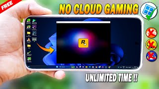 Play PC Games on Mobile Without Cloud Gaming  Run Windows On Mobile [upl. by Addiel]