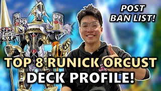 TOP 8 AGOV Case Tourney Runick Orcust Deck Profile POST BAN LIST  Oh the Harp Horror January 2024 [upl. by Aleemaj]