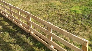 Building a pallet fence and wind block part one Free beautiful fencing for the garden [upl. by Ahsyad]