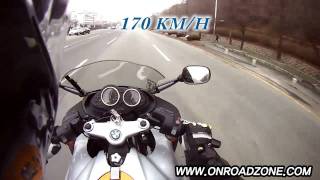 BMW R1100S 0100kmh  0180kmh DriftHD video [upl. by Edee]