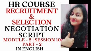 Negotiate Salary  HR Course  Session 10 salary negotiation offer hrcourse hr readywithhr [upl. by Nosiram]