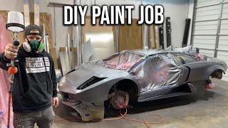 Doing a DIY Paint Job On My Lamborghini Murcielago Just Days Before SEMA [upl. by Allimaj]