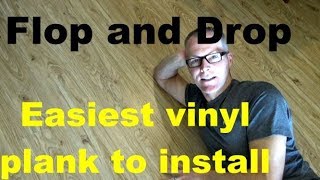 Easiest Vinyl plank flooring to install Flop and Drop [upl. by Eedrahc]