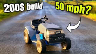 FAST MOWER BUILD PART 2 [upl. by Sokram]