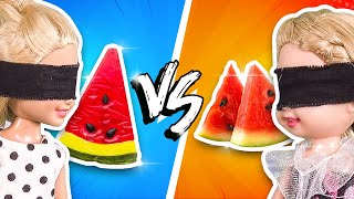 Barbie  Gummy Food vs Real Food Challenge  Ep111 [upl. by Hamehseer]