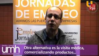 SALIDAS PROFESIONALES BIOQUÍMICA Y BIOTECNOLOGÍA UMH [upl. by Reffinej]