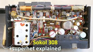 Soviet radio restoration explaining a superhet ratio detector AFC IF image frequency [upl. by Nabetse]