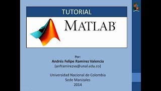 Tutorial 1 de MATLAB en español  Introducción 12 [upl. by Wendi172]