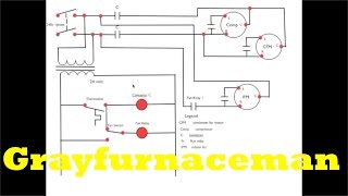 Schematic diagram 13 3 phase air conditioner [upl. by Pazice963]