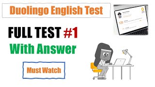 DET Full Test Overview Practice 1  Answer Included 📝  Duolingo English Test Preparation [upl. by Assela]