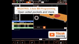 MAZATROL Programming Briefs  Open Sided Pockets and More [upl. by Legir]