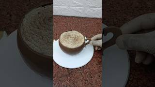 coffee cup cake decorating ideas youtubeshorts shorts coffeechocolate viral [upl. by Fulbert]