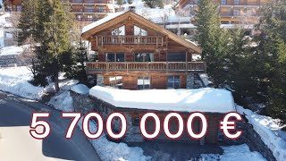 À lintérieur dun magnifique chalet de 5 700 000€ [upl. by Ynattirb]