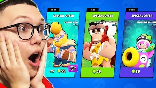 POTROSIO SAM SVE GEMOVE NA NAJBOLJE SKINOVE U UPDATEU  Brawl Stars [upl. by Blanchard]