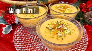 Mango Phirni  Mango dessert  Mango Season No Cream Summer dessert Recipe  RKC [upl. by Hguh]