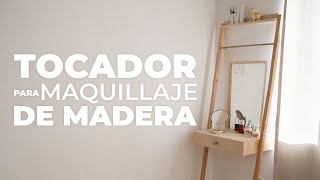 Tocador de madera para poco espacio  Fácil y Minimalista  Arturo Mendez [upl. by Notned]