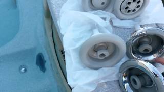 SpaHot Tub Jets How to Remove amp Replace wType Comparison Sundance Altamar Intellijet [upl. by Alecram]