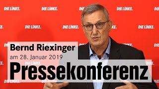 Pressekonferenz mit Bernd Riexinger [upl. by Rafaello]