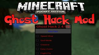 Minecraft Pe Hack Ghost Hack [upl. by Amar]