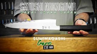 Satoshi Nakagawa  230 mm Gyuto  CLEANCUT [upl. by Zachar248]