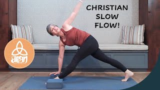 Stretch and Strength Christian Yoga Flow  2 Kings 623 [upl. by Eerized]