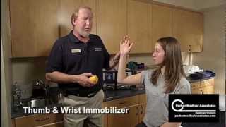 Thumb and Wrist Immobilizer Splint Technique [upl. by Ennayhc]