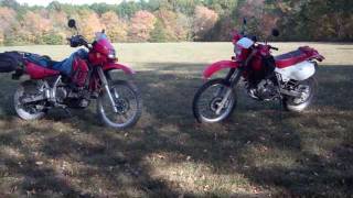 KLR650 vs XR650L [upl. by Triplett600]