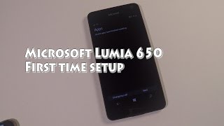 New Microsoft Lumia 650 first time setup [upl. by Jethro964]