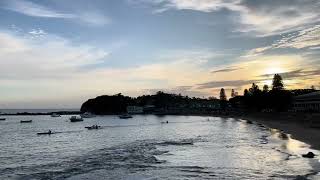 Kayakers paddling out of The Haven Terrigal Sunrise [upl. by Anomar967]