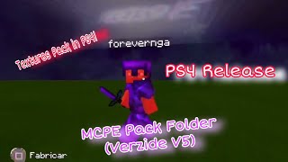 MCPE 114 Pack Folder Release  Verzide V5 ¿Textures Pack in PS4 [upl. by Nnire]