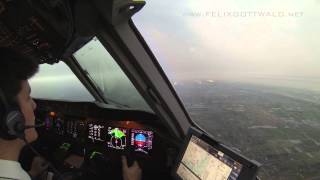 Pilots view  Lufthansa Cargo MD11 at Shanghai Pudong PVG from the cockpit HD [upl. by Airlie]