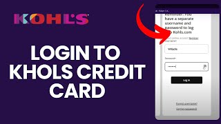 How to Login to Kohls Credit Card 2024 [upl. by Malchy13]