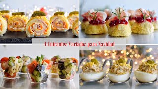 4 Exquisitas Recetas de ENTRANTES para Celebrar en Navidad 20232024🎄 Elegancia y Sabor  DarixLAB [upl. by Odlopoel888]