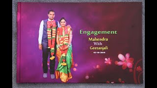 Engagement album design 14x40 Canvera latest album design  Apple Studio [upl. by Kinch]