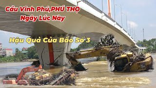 Hiện Trường Cầu Vĩnh PhúBị 2 Sà Lan Đụng Vô ChìmNgây Lúc NàyNước Còn Chảy Rất Mạnh [upl. by Anier]