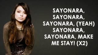 Miranda Cosgrove  Sayonara  Lyrics Video HD [upl. by Aibar]