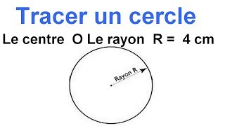 Maths 6ème  Les Bases De La Géométrie  Le cercle Exercice 7 [upl. by Nueovas759]